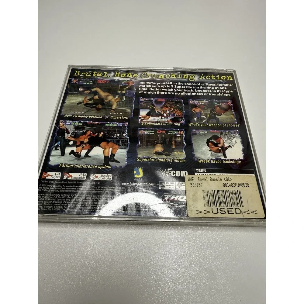 WWF Royal Rumble Sega Dreamcast Complete CIB Untested Disc Wrestling Game